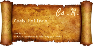 Cseh Melinda névjegykártya